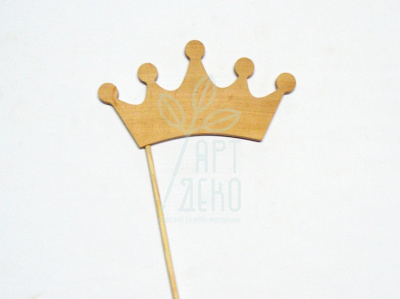 Корона на наличці для фотосесії, фанера, 21х11 см, Україна