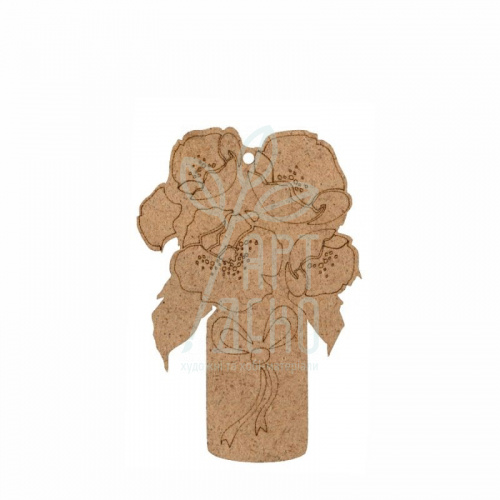 Заготовка "Букет квітів 3", ДВП, 6,5х10 см, 5 шт., ROSA Talent