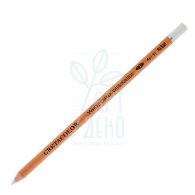 Олівець для рисунку White chalk, білий м’який, Cretacolor
