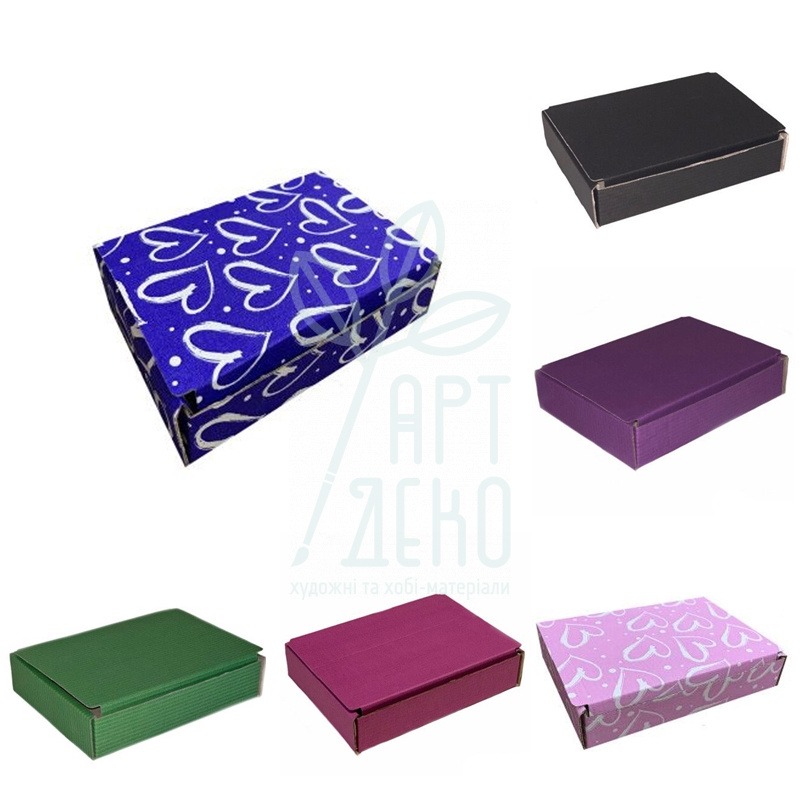 Коробка подарункова, гофрокартон, 15х11,5х3,5 см, Україна