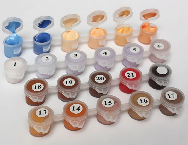 Набір для розпису за номерами Тварини, птахи "На добраніч", 30х40 см, Ідейка