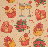 Папір пакувальний крафтовий "Мафіни", 42х60 см, Україна