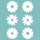 Набір чипбордів "Квіточки 03", 6 шт, Вензелик