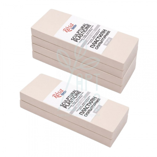 Пластилін скульптурний Studio, білий, ROSA