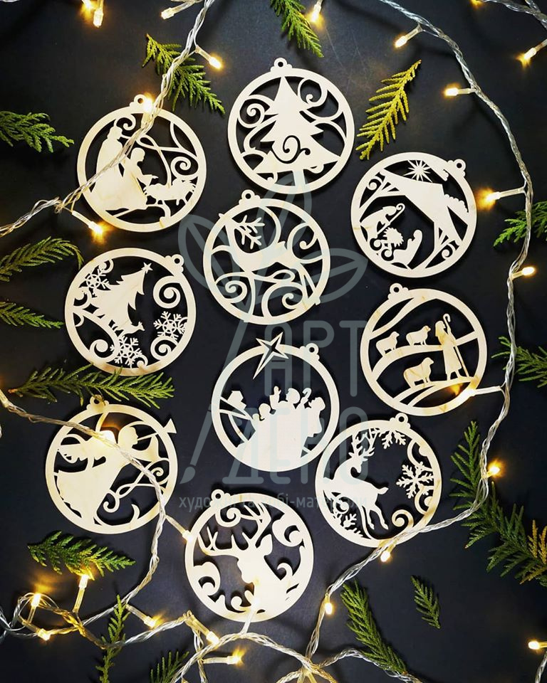 Заготовка "Серце", фанера, 9,5 см, Україна