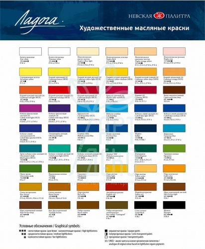 Фарба олійна Ладога, 120 мл, ЗХК
