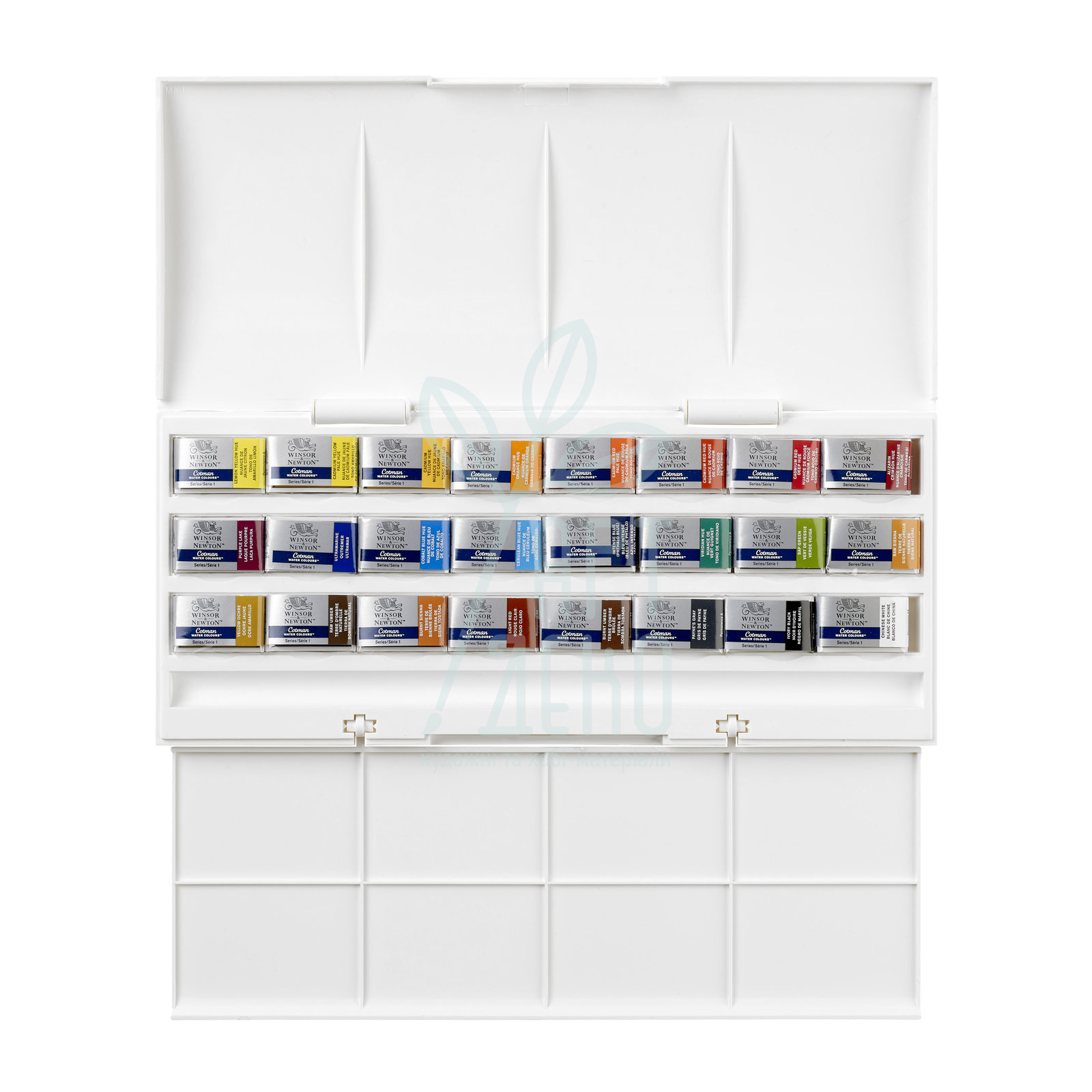 Набір акварельних фарб Cotman, в пластиковому пеналі, 24 шт., Winsor & Newton