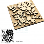 Штамп для вибійки №3, серія "Вишиванка", 12х13 см, ROSA Talent