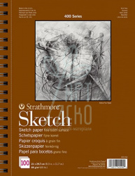 Альбом для скетчів 400 Series Sketch Paper, спіраль, 89 г/м2, 100 л...
