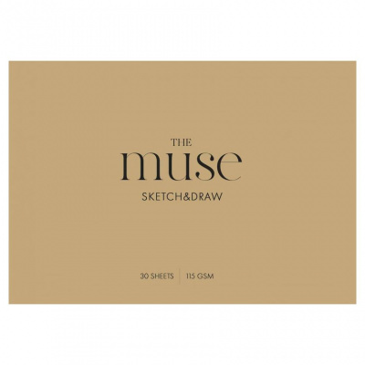 Альбом для малювання MUSE Sketch&Draw, А4 (21х29,7 см), 30 л., 115 г/м2, Школярик