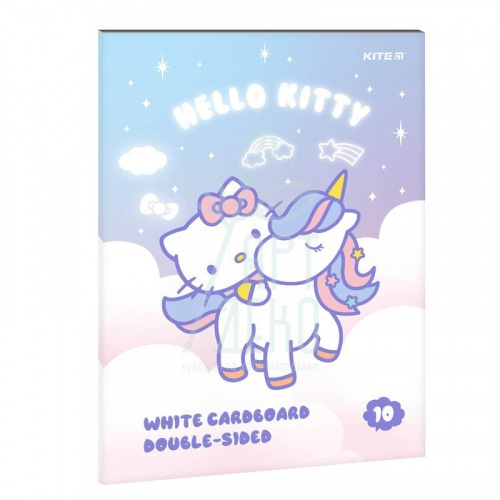 Набір картону Hello Kitty,  папка, А4 (21х29,7 см), 10 л., Kite