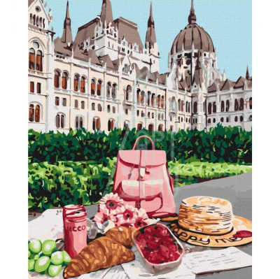 Набір для розпису за номерами "Пікнік в Будапешті", 40х50 см, Україна