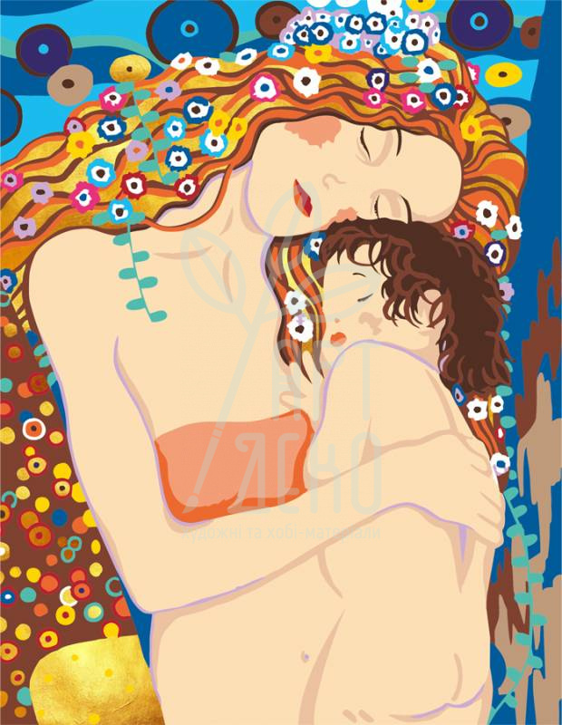 Набір для розпису за номерами "Любов матері", 35х45 см, ROSA START