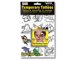 Набір для створення тимчасового тату U-Do Temporary Tattoos Set (зображення + олівці), Wolfe