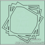 Набір чипбордІВ "Квадрати", 8х7,9 см, Україна