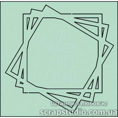 Набір чипбордІВ "Квадрати", 8х7,9 см, Україна