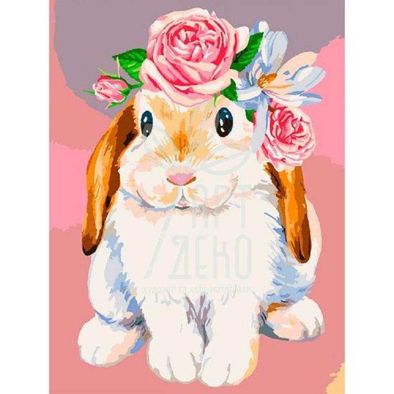 Набір для розпису за номерами "Пухнаста весна", 30х40 см., Santi