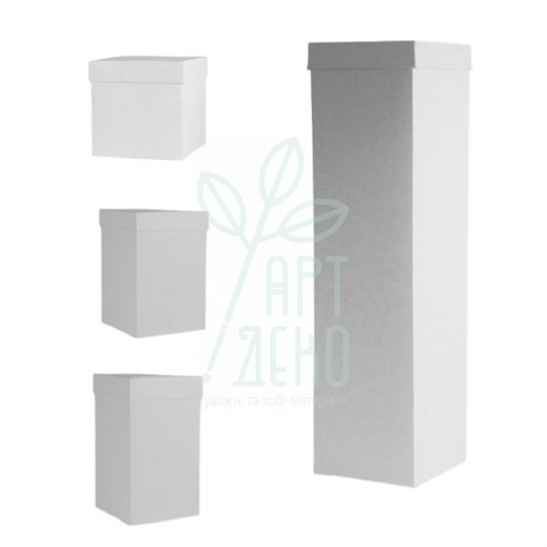 Коробка декоративна, біла, 10х10 см, Україна