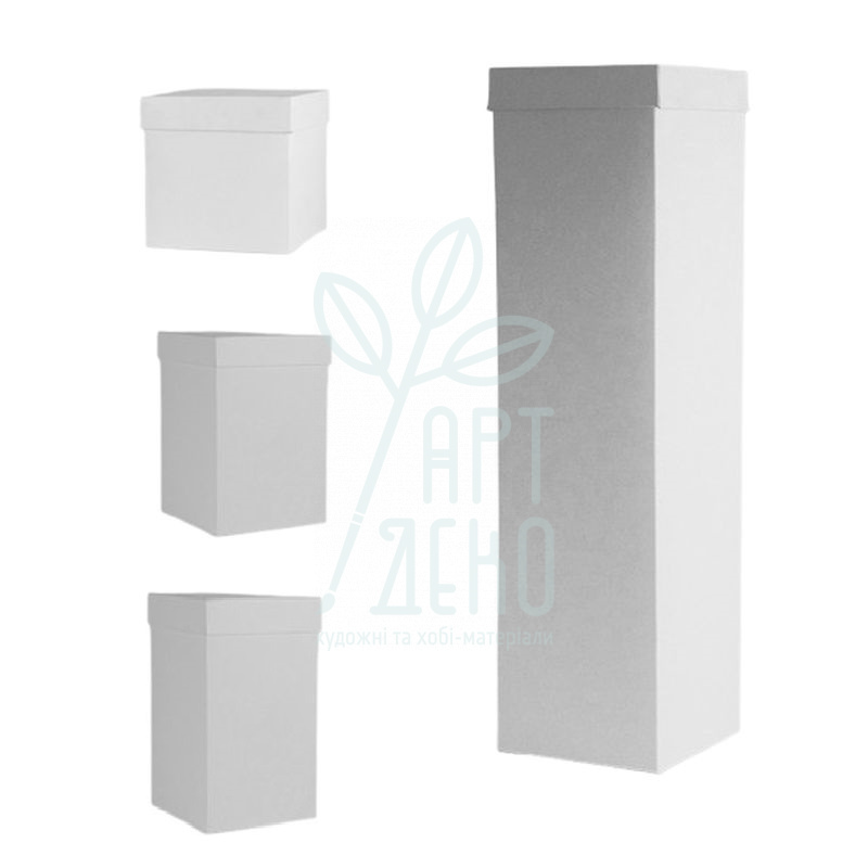 Коробка декоративна, біла, 10х10 см, Україна