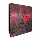 Пакет подарунковий "Люблю тебе!", 18х23х8 см, Україна