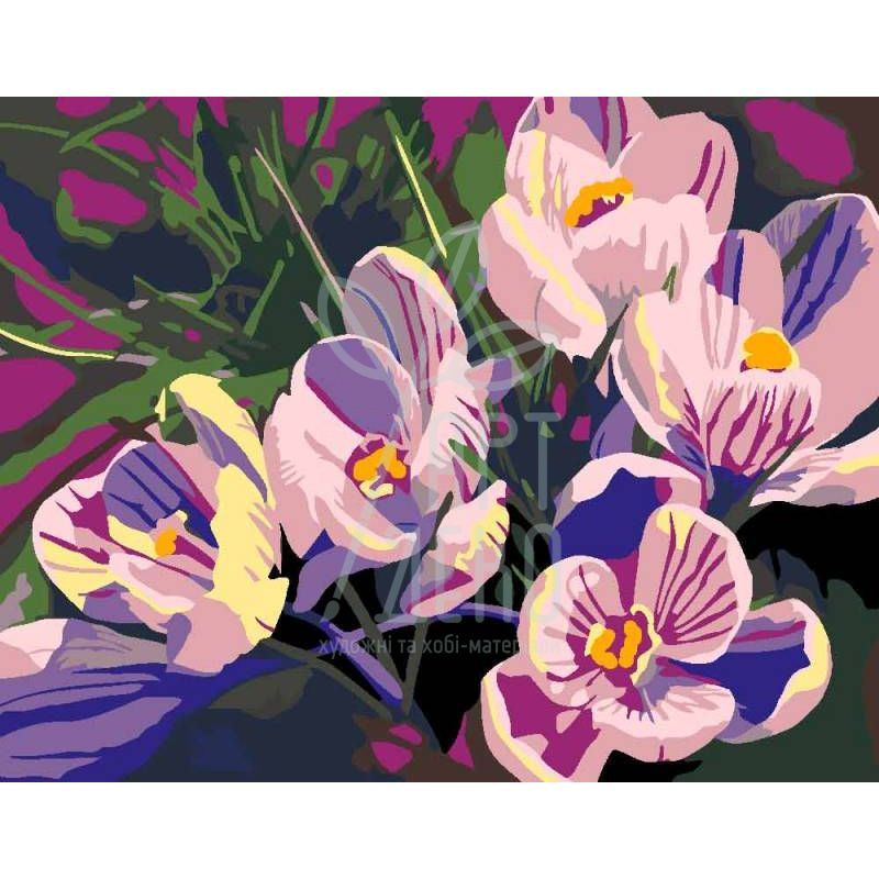 Набір для розпису за номерами "Квіти 2.123", 35х45 см, ROSA START