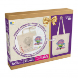 Набір екосумка-розмальовка "Політ над хмарами“, бавовна, 38х42 см, ROSA Talent