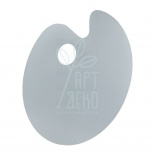 Палітра акрилова, овальна, прозора, 20х30 см, Art Nation