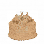 Набір заготовок "Торт“, ДВП, 9х9 см, 5 шт, ROSA Talent