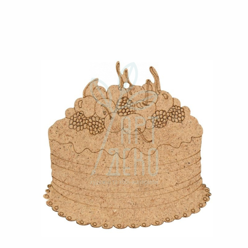 Набір заготовок "Торт“, ДВП, 9х9 см, 5 шт, ROSA Talent