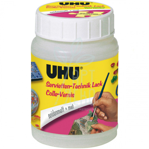 Лак декупажний, без розчинника, матовий, 150 мл, UHU