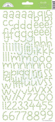 Лист наклейок - алфавіт Doodle Twine Alphabet, Doodlebug