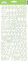Лист наліпок "Алфавіт" Doodle Twine Alphabet, Doodlebug