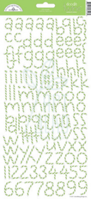 Лист наліпок "Алфавіт" Doodle Twine Alphabet, Doodlebug