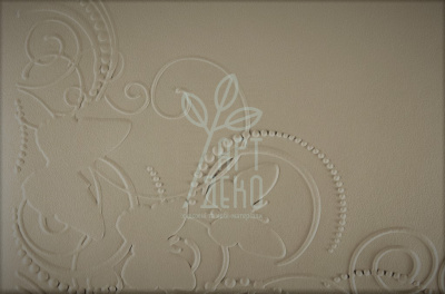 Папір текстурований, тиснений "Метелики 1", бежевий, 11х15 см, Україна