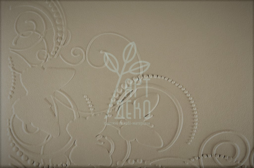 Папір текстурований, тиснений "Метелики 1", бежевий, 11х15 см, Україна