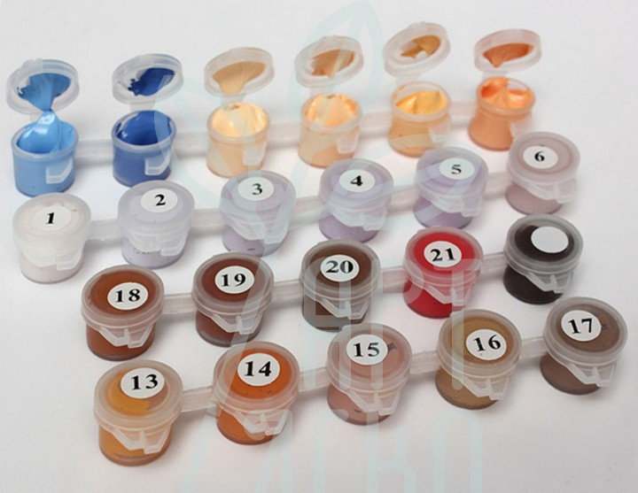 Набір для розпису за номерами Міський пейзаж "Яскравий ресторанчик", 40х50 см, Ідейка