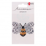 Аплікація зі страз самоклеючих "Бджілка", 7х6 см, Santi