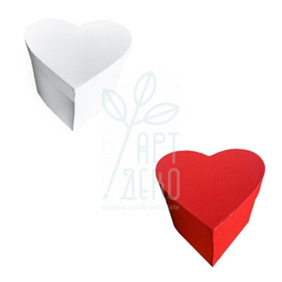 Коробка декоративна у вигляді серця, 15х11,5х12 см, Україна