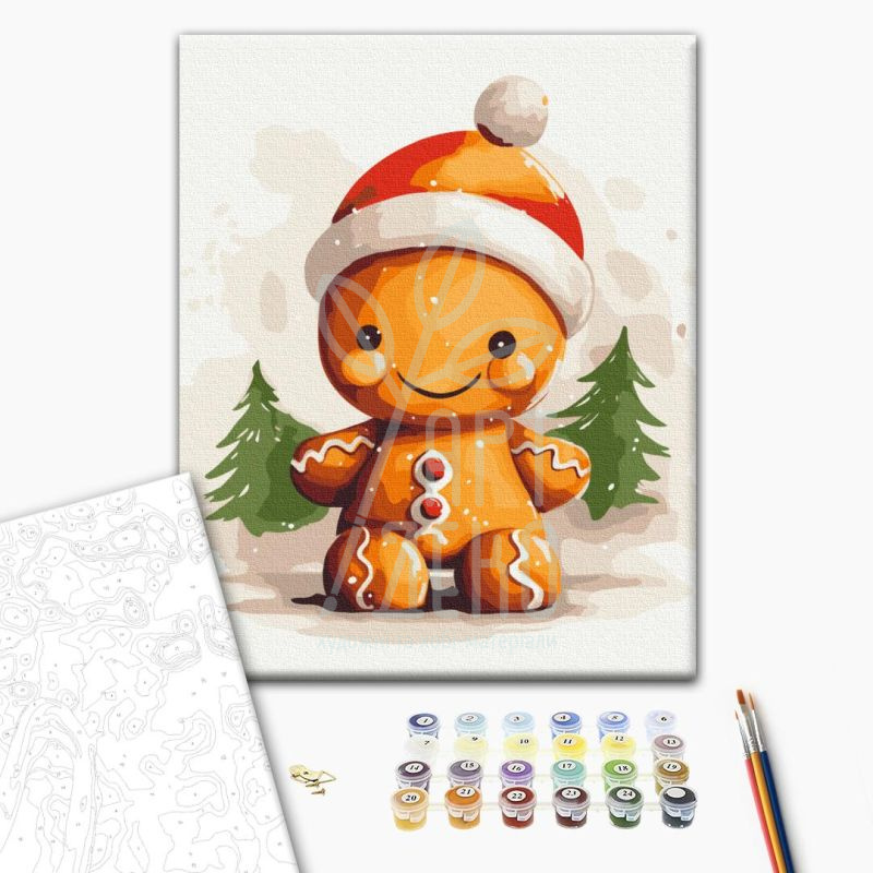 Набір для розпису за номерами "Пряник", 30х40 см, Brushme