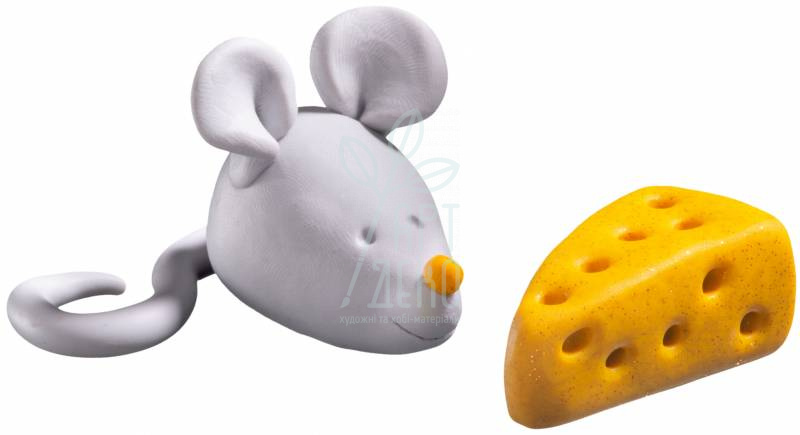 Набір полімерної глини Fimo Kids "Веселе мишеня", 2 кол. х 42 г, Fimo