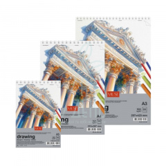 Альбом для малювання MUSE Drawing, спіраль, 150 г/м2,  30 л., Школярик