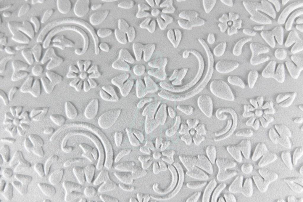 Папір текстурований, тиснений "Орнамент 1", білий, 11х15 см, Україна