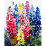 Набір для розпису за номерами "Квіти літа", 40х50 см, Santi