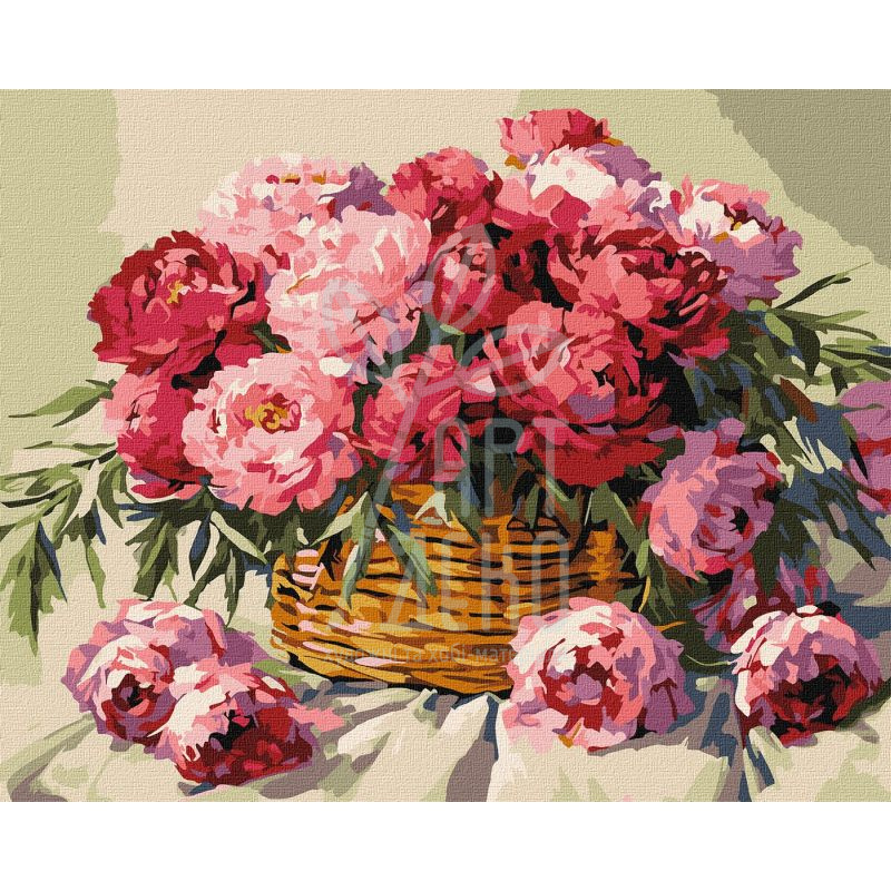 Набір для розпису за номерами "Мелодія цвітіння", 40x50 см, Ідейка