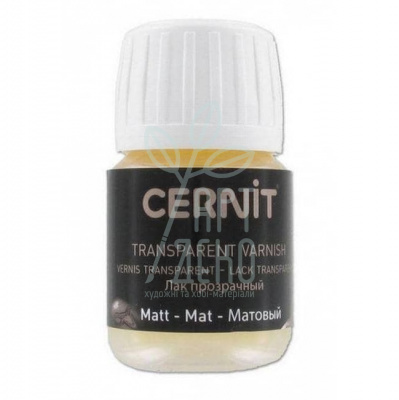 Лак для полімерної глини на водній основі Transparent Varnish Mat, 30 мл, матовий, Cernit