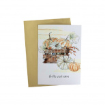 Листівка з конвертом "Pumpkin. Hello autumn", 10,5х14,8 см, Україна