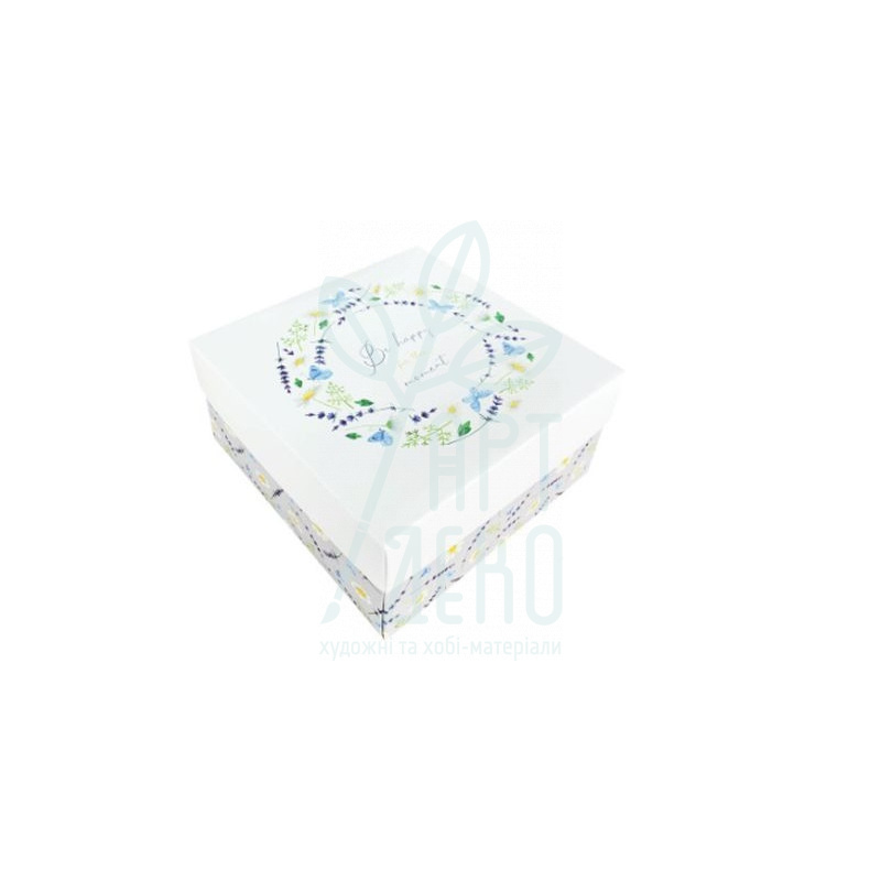 Коробка подарункова "Ромашки. Віночок", 20х20х10 см, Україна