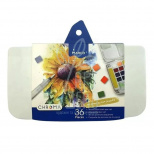 Набір акварельних фарб Chroma, з пензликом, 36 кол., Marco