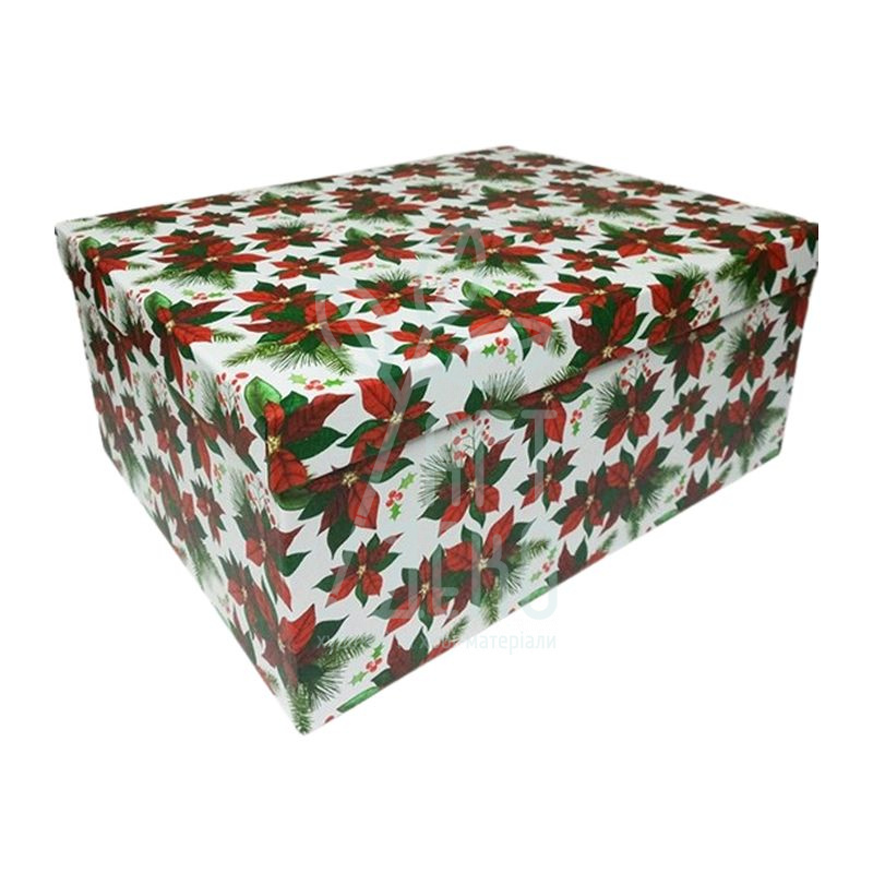 Коробка подарункова "Різдвяні квіти", Україна