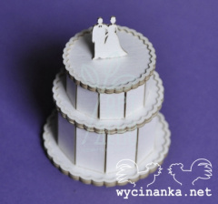 Чипборд 3D "Весільний торт", Wycinanka